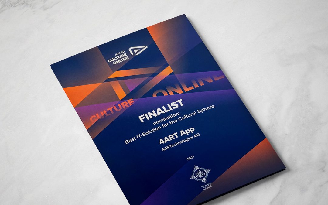 4ARTechnologies gets nominated in the “Culture Online” International Award